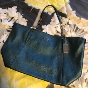 Authentic Teal Coach Purse